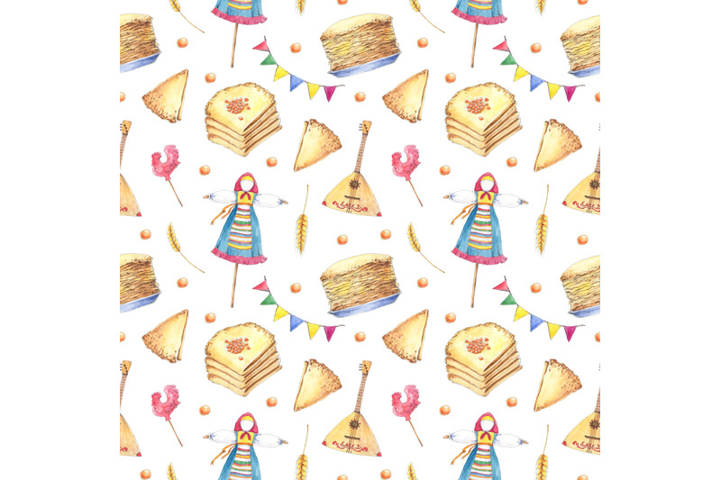 maslenitsa-shrove-pancake-week-food-watercolor-seamless-pattern