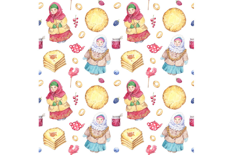 maslenitsa-shrove-pancake-week-food-watercolor-seamless-pattern