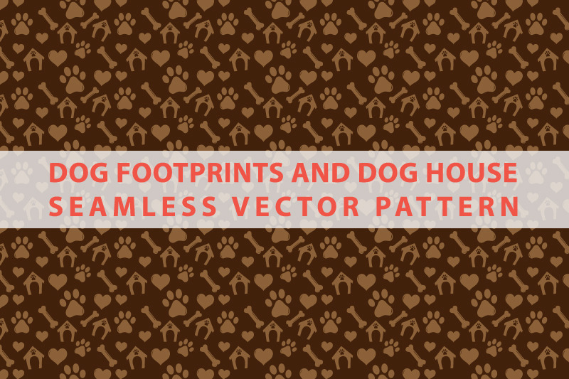 dog-footprints-and-dog-house-seamless-vector-pattern