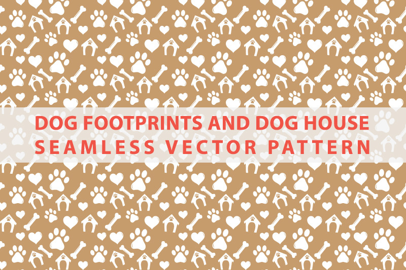 dog-footprints-and-dog-house-seamless-vector-pattern