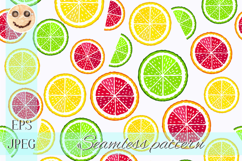 lime-and-orange-slices-on-the-white-seamless-pattern