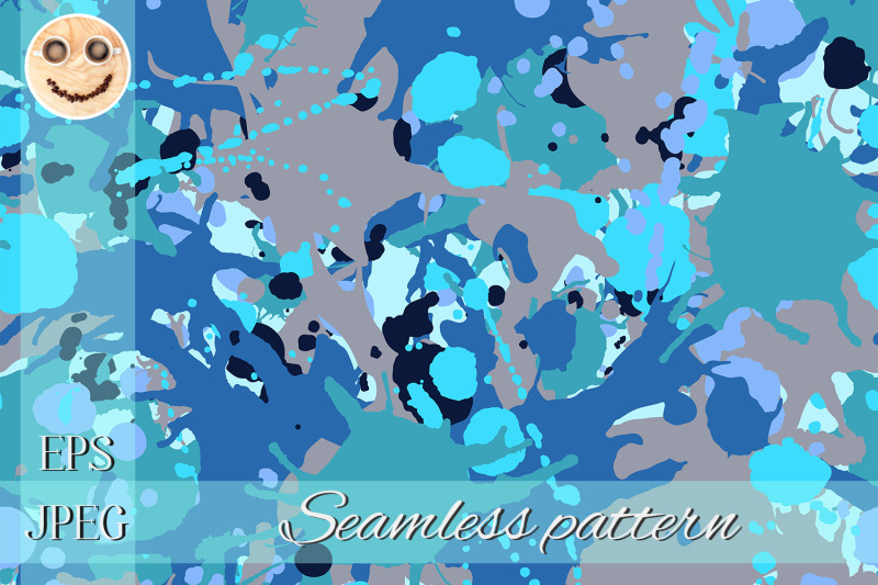 turquoise-brown-blue-black-camouflage-seamless-pattern