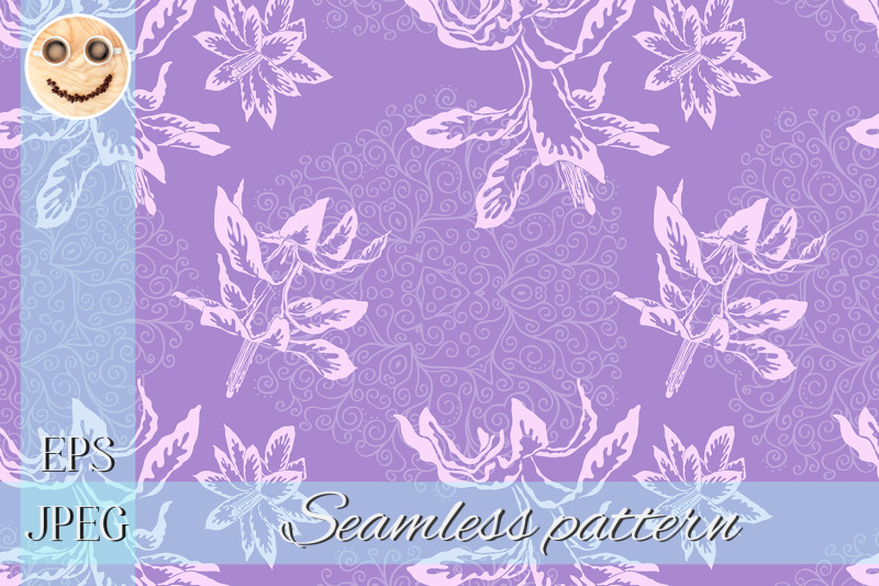 pink-cactus-flowers-and-purple-doodles-seamless-pattern