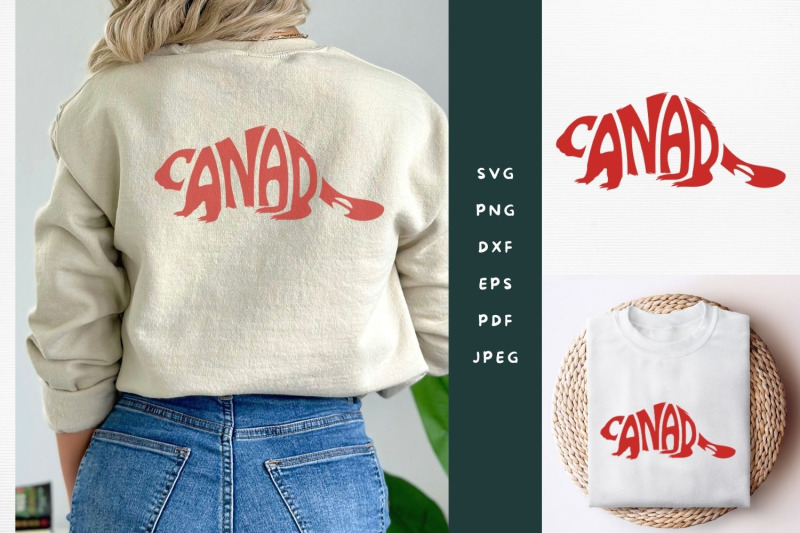 canada-word-art-in-beaver-shape-svg-dxf-eps-png-jpg