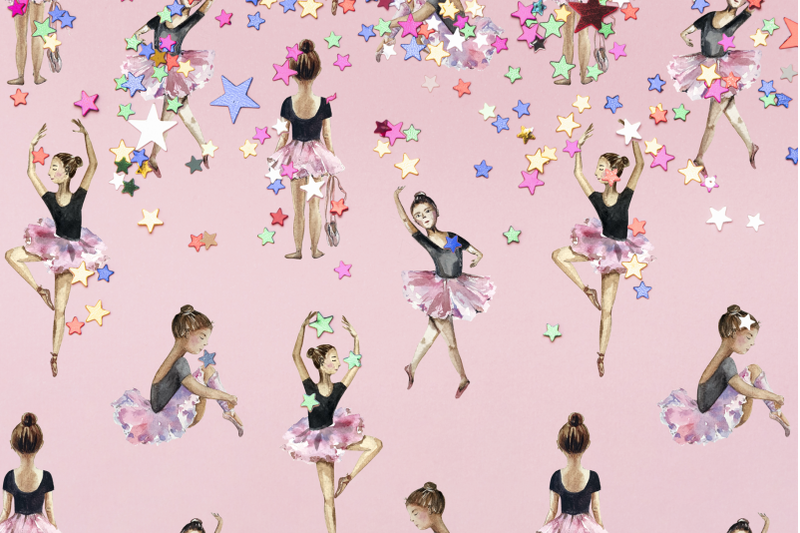 watercolor-ballerinas-clip-art-set