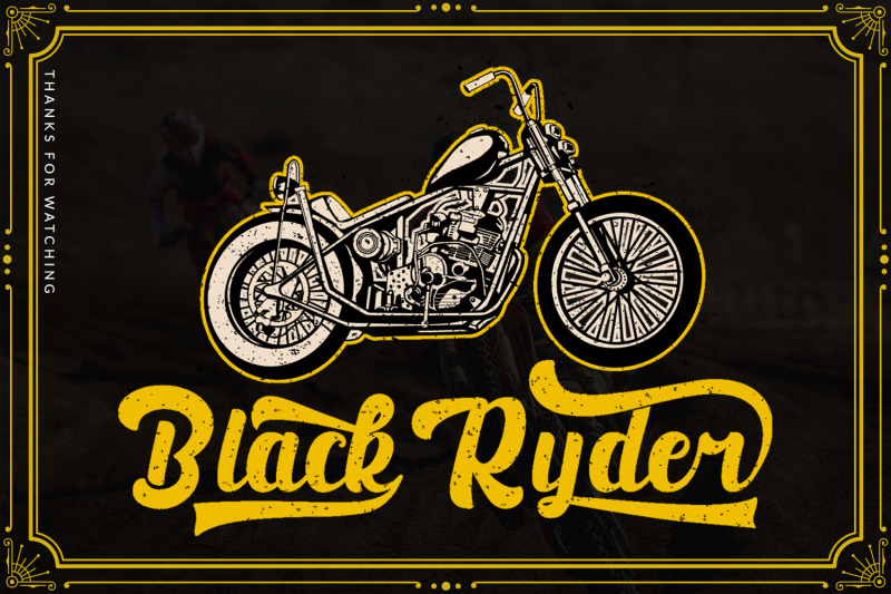 black-ryder-bold-script