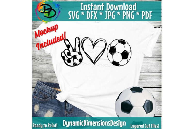 Peace, Love, Soccer svg, Soccer png, Soccer Shirt, Peace ...
