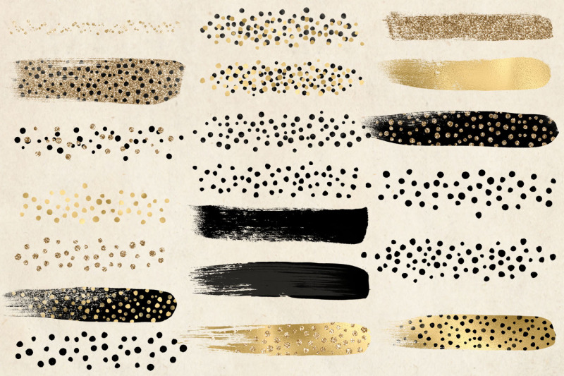 golden-cheetah-brush-strokes-clipart