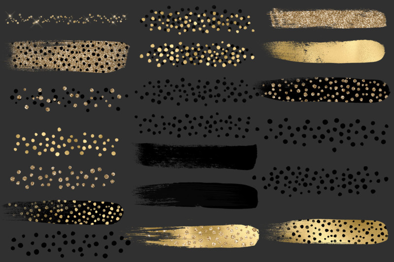 golden-cheetah-brush-strokes-clipart