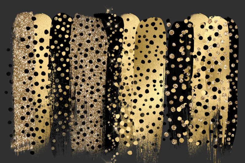 golden-cheetah-brush-strokes-clipart