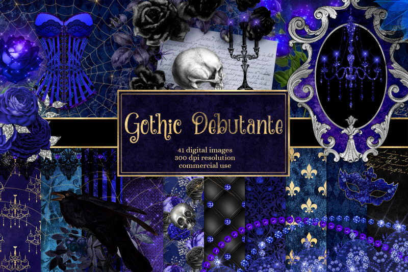 gothic-debutante-digital-scrapbook-kit
