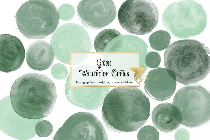 green-watercolor-circles-clipart