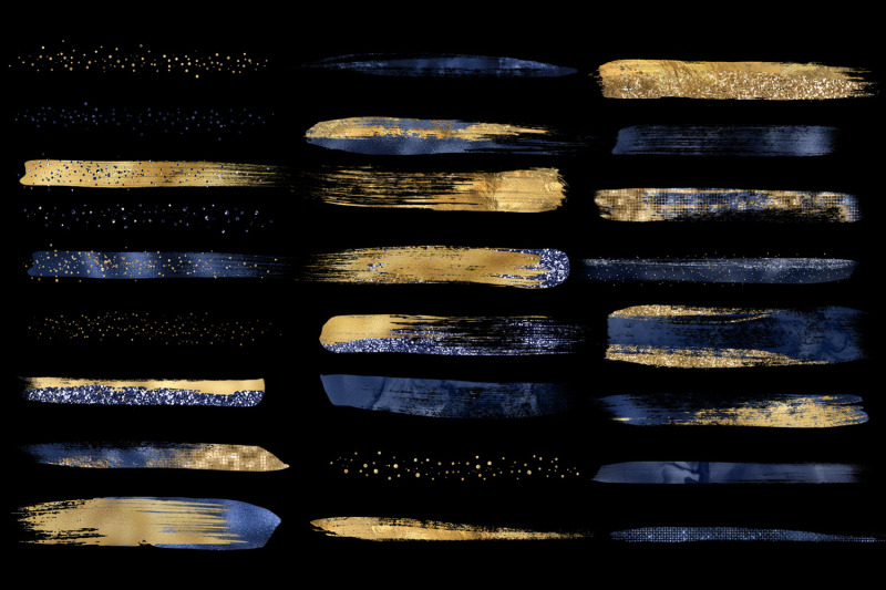 navy-and-gold-brush-strokes-clipart