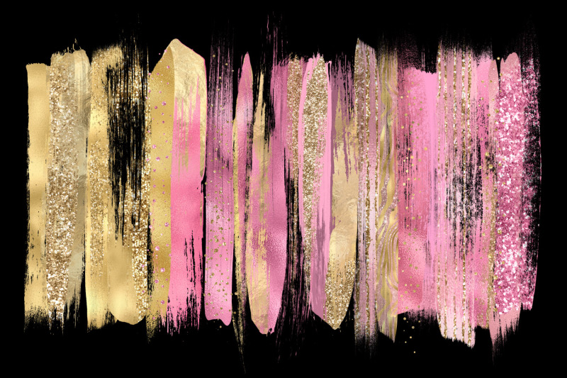 pink-and-gold-brush-stroke-clipart