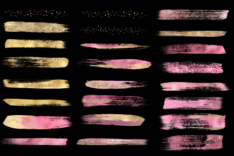 pink-and-gold-brush-stroke-clipart