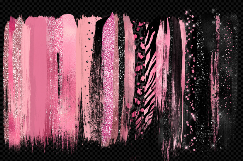 pink-and-black-brush-strokes