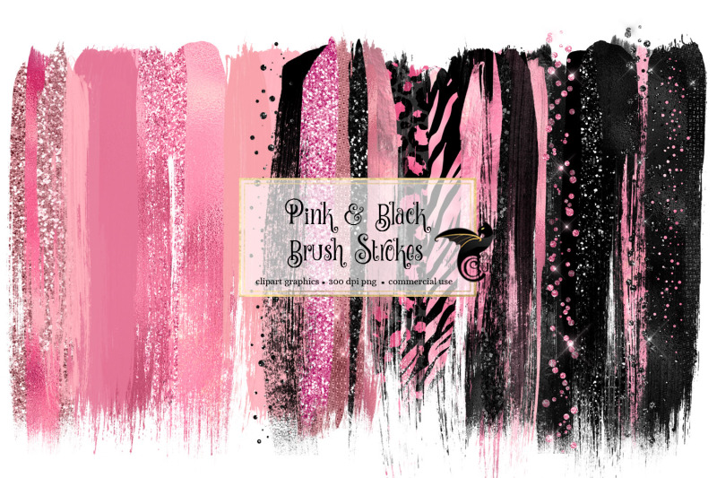 pink-and-black-brush-strokes