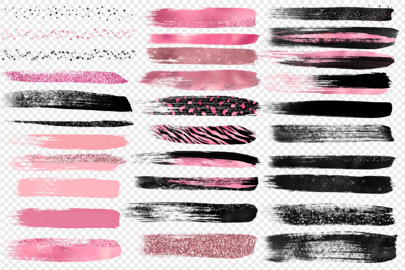 pink-and-black-brush-strokes