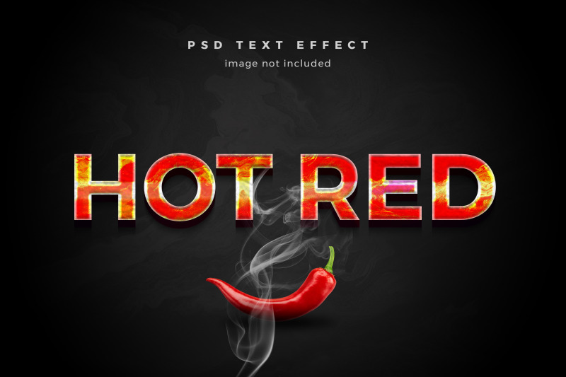 hot-red-3d-text-effect-template