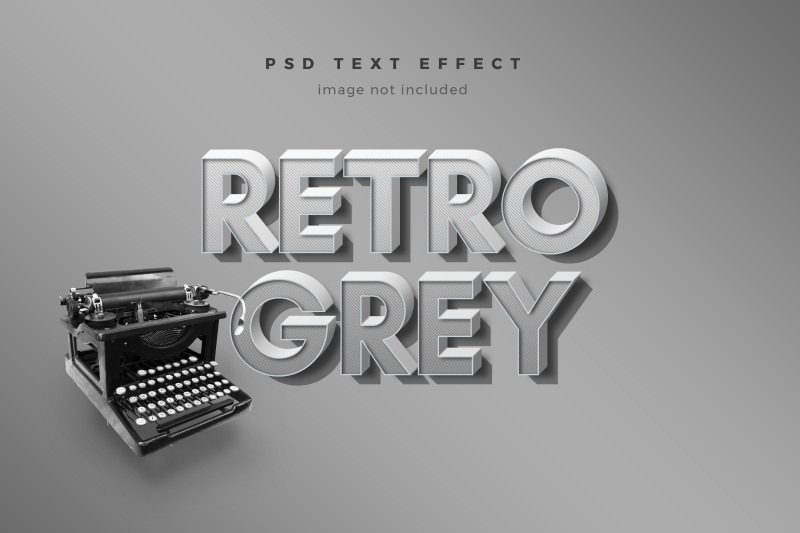 retro-grey-3d-text-effect-template