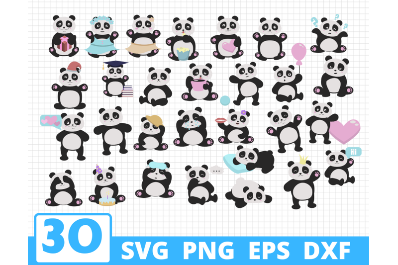 panda-svg-bundle-cartoon-pandas-cricut-bear-nbsp-clipart