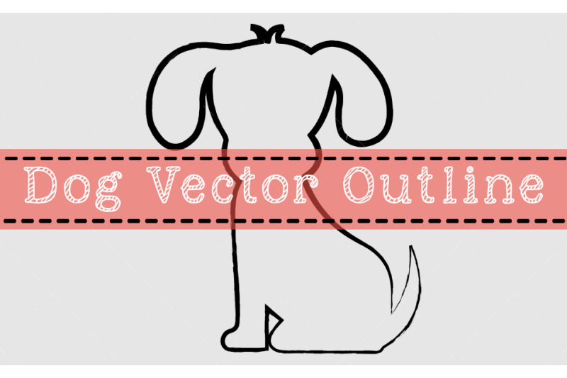 dog-vector-outline