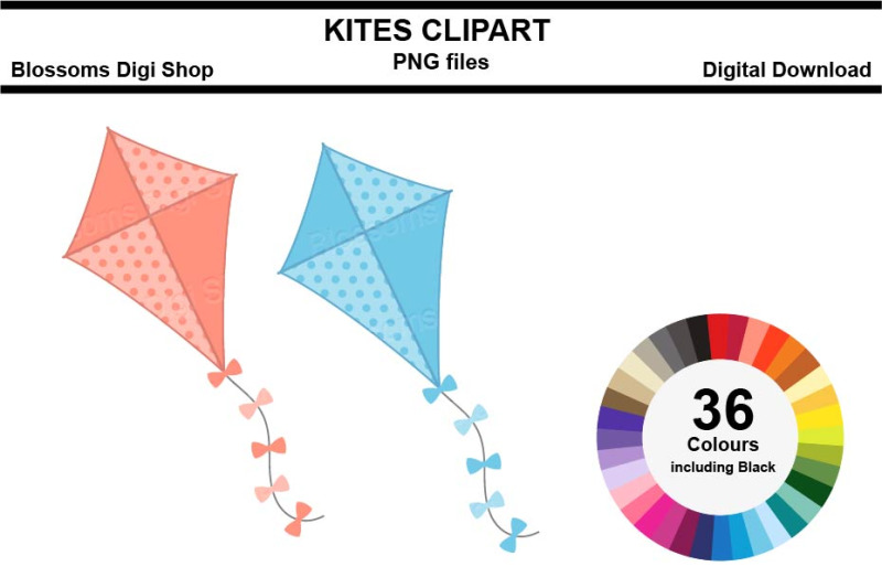 kites-sticker-clipart-36-files-multi-colours