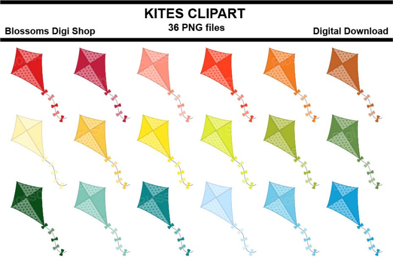 kites-sticker-clipart-36-files-multi-colours