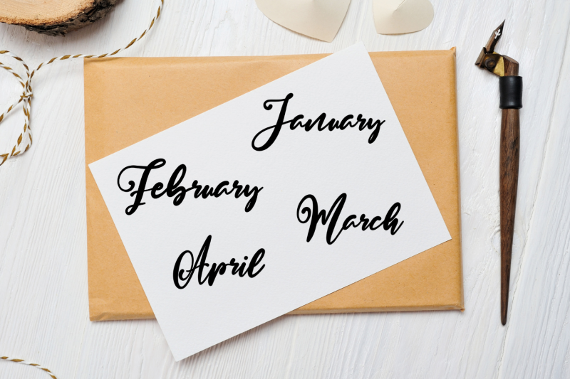 brush-handdrawn-scripts-months-clip-arts-scripts-names-of-months-font