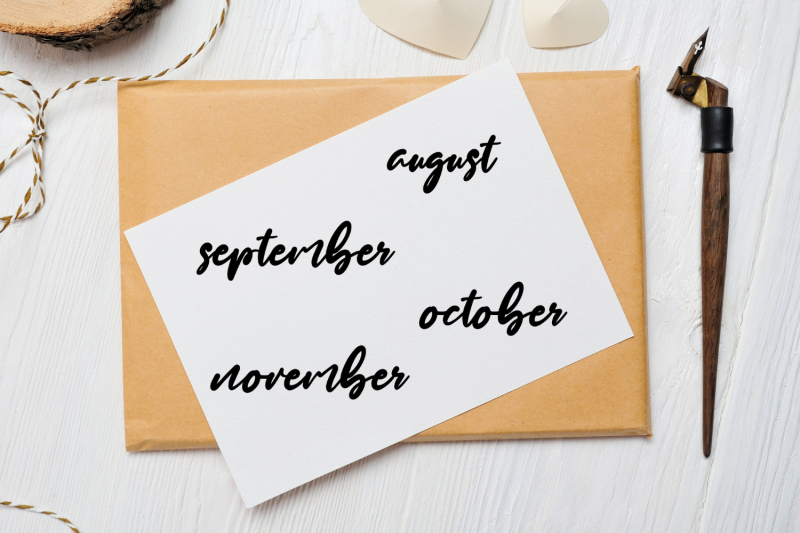 brush-handdrawn-scripts-months-clip-arts-scripts-names-of-months-font