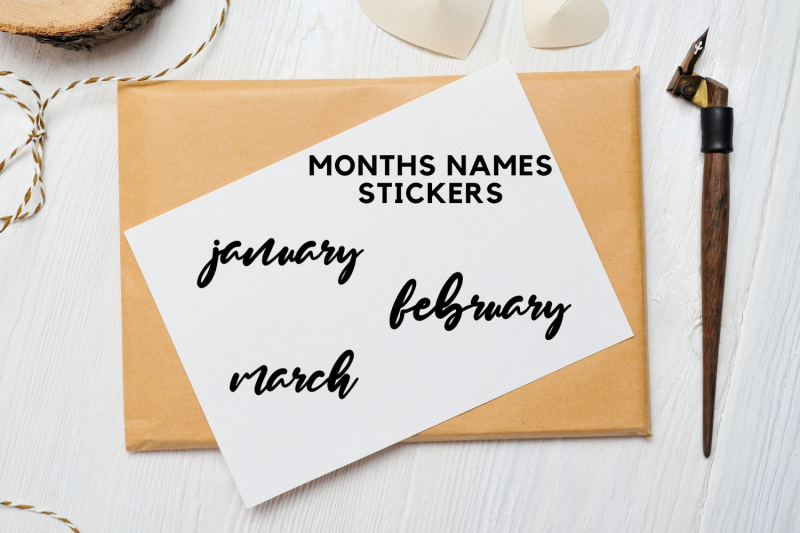 brush-handdrawn-scripts-months-clip-arts-scripts-names-of-months-font