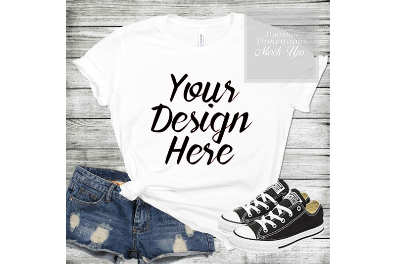 Download Bella Canvas 3001 pink Unisex T-shirt Mock Up shirt template White By Dynamic Dimensions ...