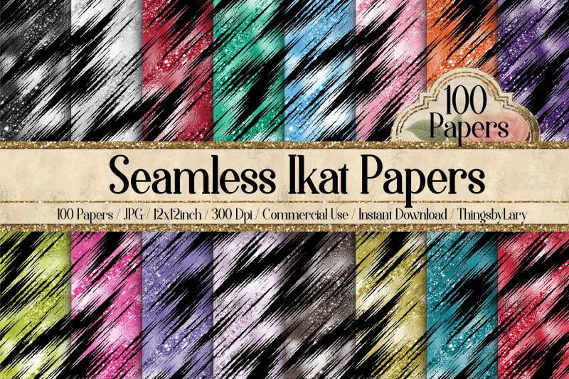 100-seamless-glitter-ikat-tie-dye-pattern-digital-papers