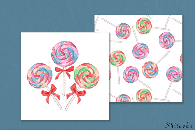 lollipop-set-watercolor-illustration