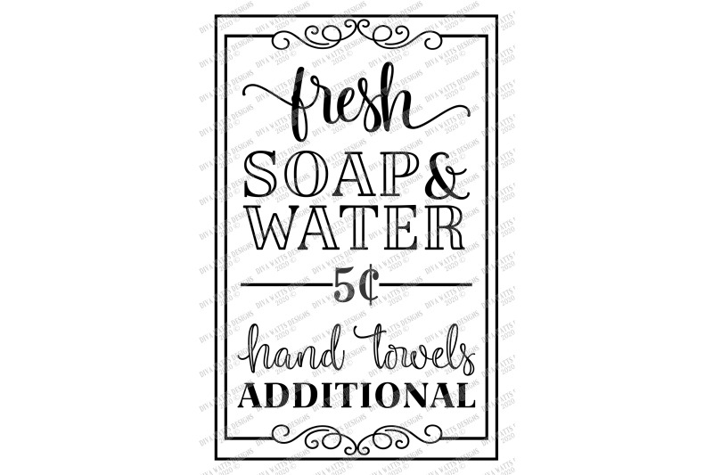 Download Fresh Soap and Water Hand Towels Additional Farmhouse Sign ...