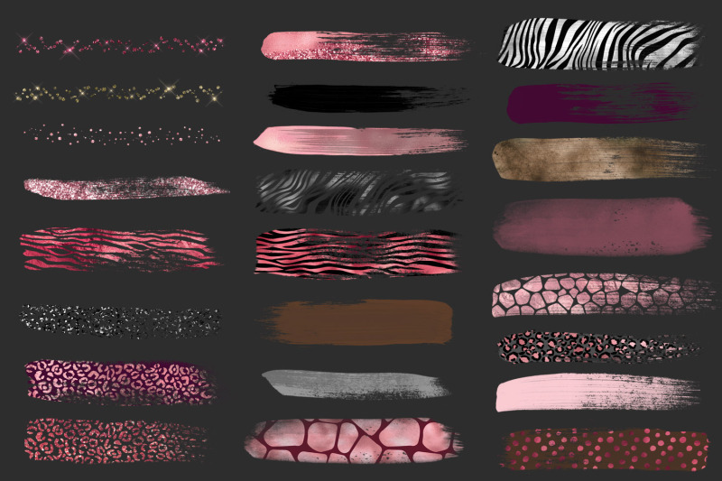 pink-safari-brush-strokes-clipart