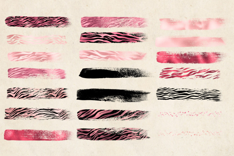 pink-tiger-brush-strokes-clipart