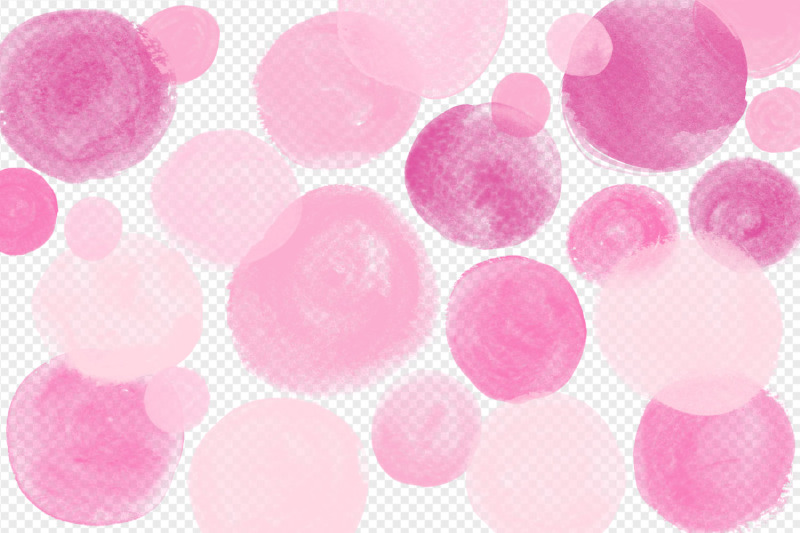 pink-watercolor-circles-clipart
