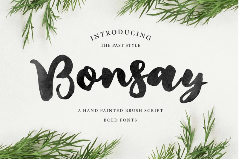 bonsay-brush-fonts