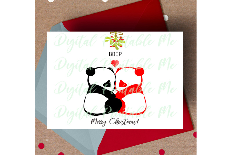 panda-christmas-card-printable-christmas-card-love-panda-card