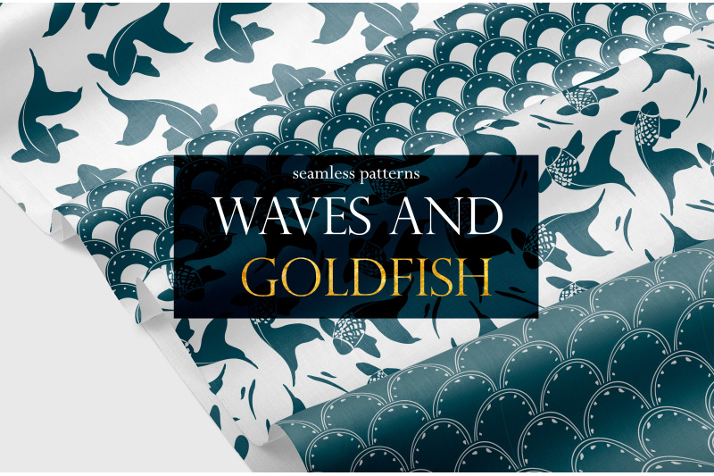 vector-set-waves-and-goldfish