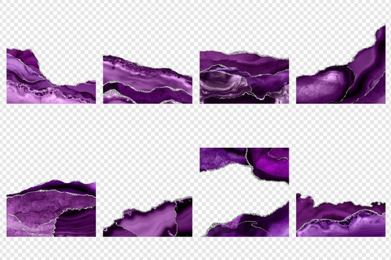 purple-and-silver-agate-borders