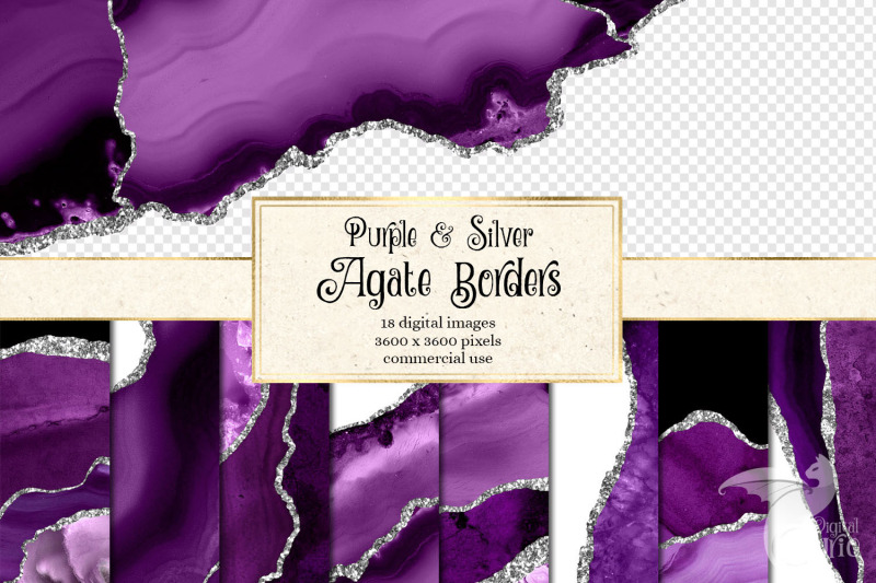 purple-and-silver-agate-borders