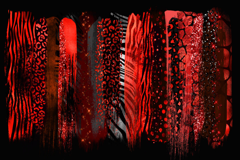 red-safari-brush-strokes