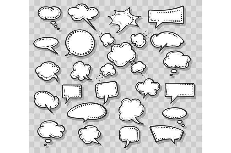 retro-speech-bubbles-set-on-transparent-background