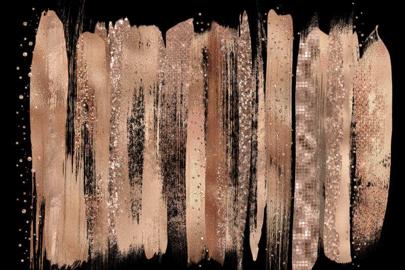 rose-gold-brush-strokes-clipart