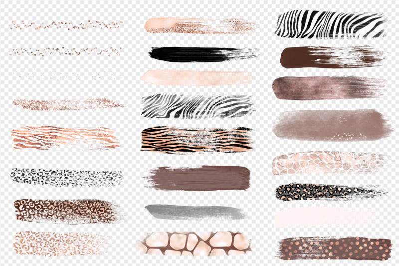 rose-gold-safari-brush-strokes