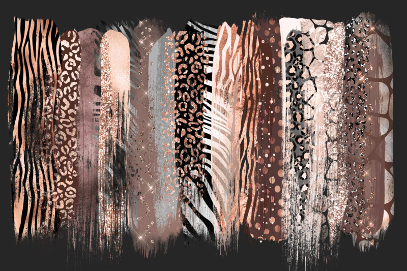 rose-gold-safari-brush-strokes