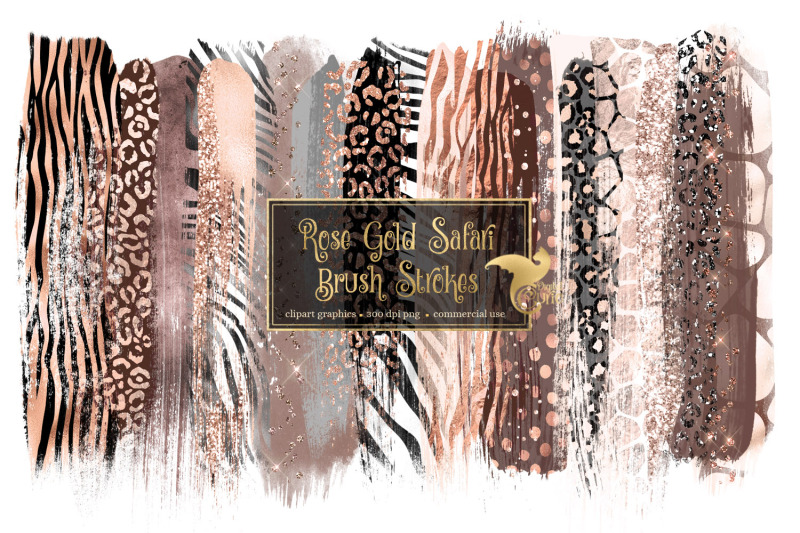 rose-gold-safari-brush-strokes