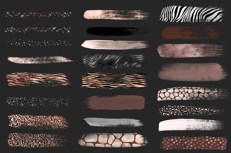 rose-gold-safari-brush-strokes